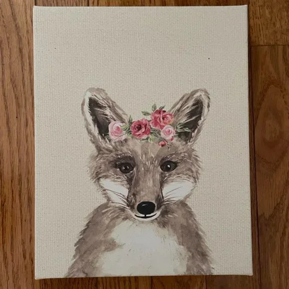 Wall Art: Woodland Creatures Canvases, Set of 4 - Picture 3 of 5